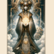 Tarot Card - Celestial Steampunk - The High Preistess